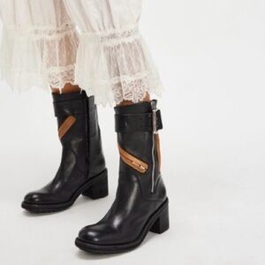 Sale!▪️NIB Free People  Almost Vintage Moto Boots